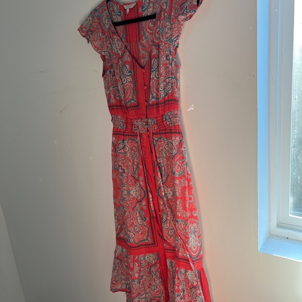 Lucky Brand Women's dress - Red and Gray Paisley - Picture 8 of 8
